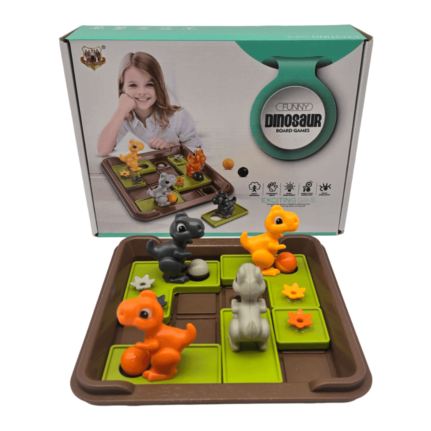 Rompecabeza 3D Juego De Habilidad y Logica Funny Dinosaurio - Fliperex