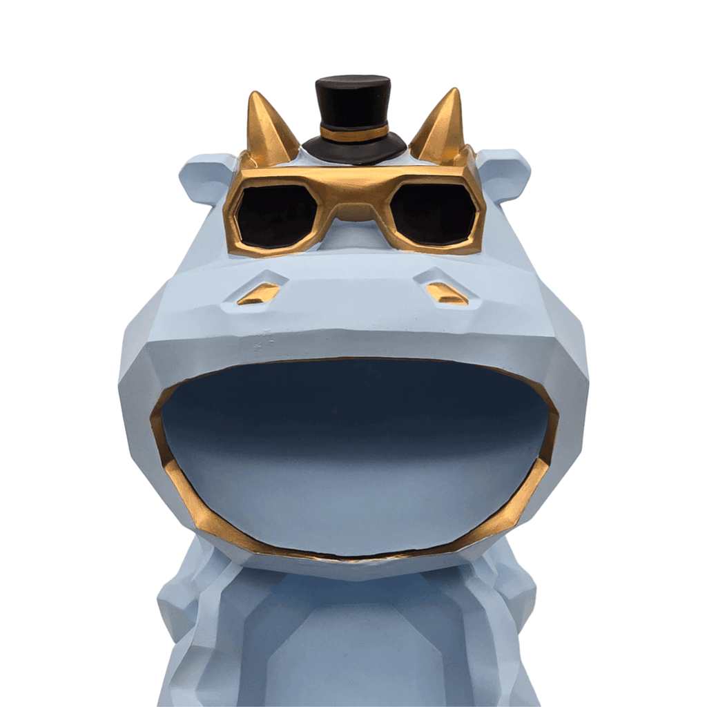 Escultura Decorativa Fortuna Porta Objetos Nordica Celeste - Fliperex