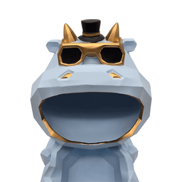 Escultura Decorativa Fortuna Porta Objetos Nordica Celeste - Fliperex