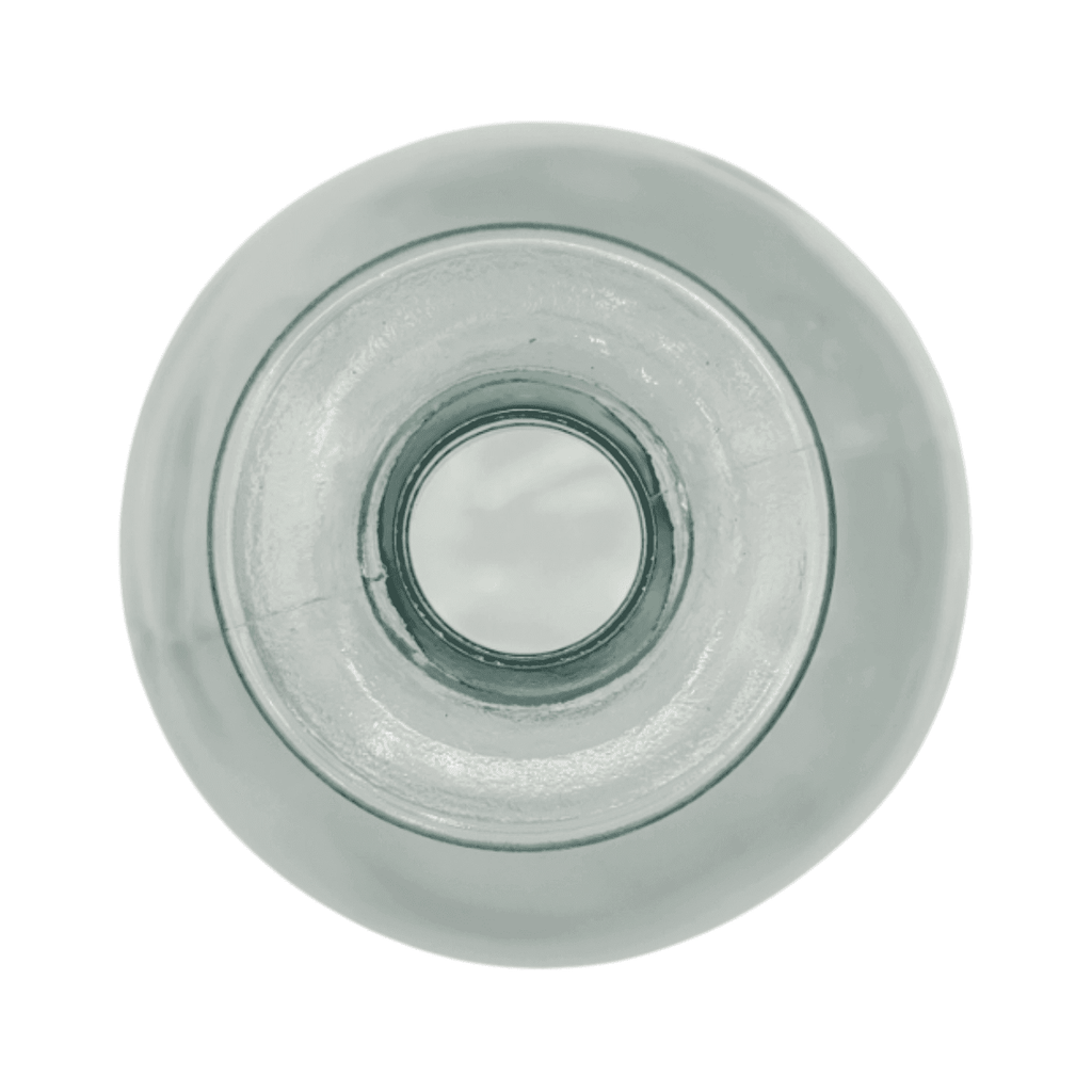 Florero Botella Decorativa De Vidrio Cristal Transparente - Fliperex