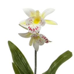Planta Artificial Orquidea Blanca Macetero De Ceramica - Fliperex