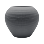 Set 3 Maceteros Plastico Redondo Ovalado Moderno Textura S - Fliperex