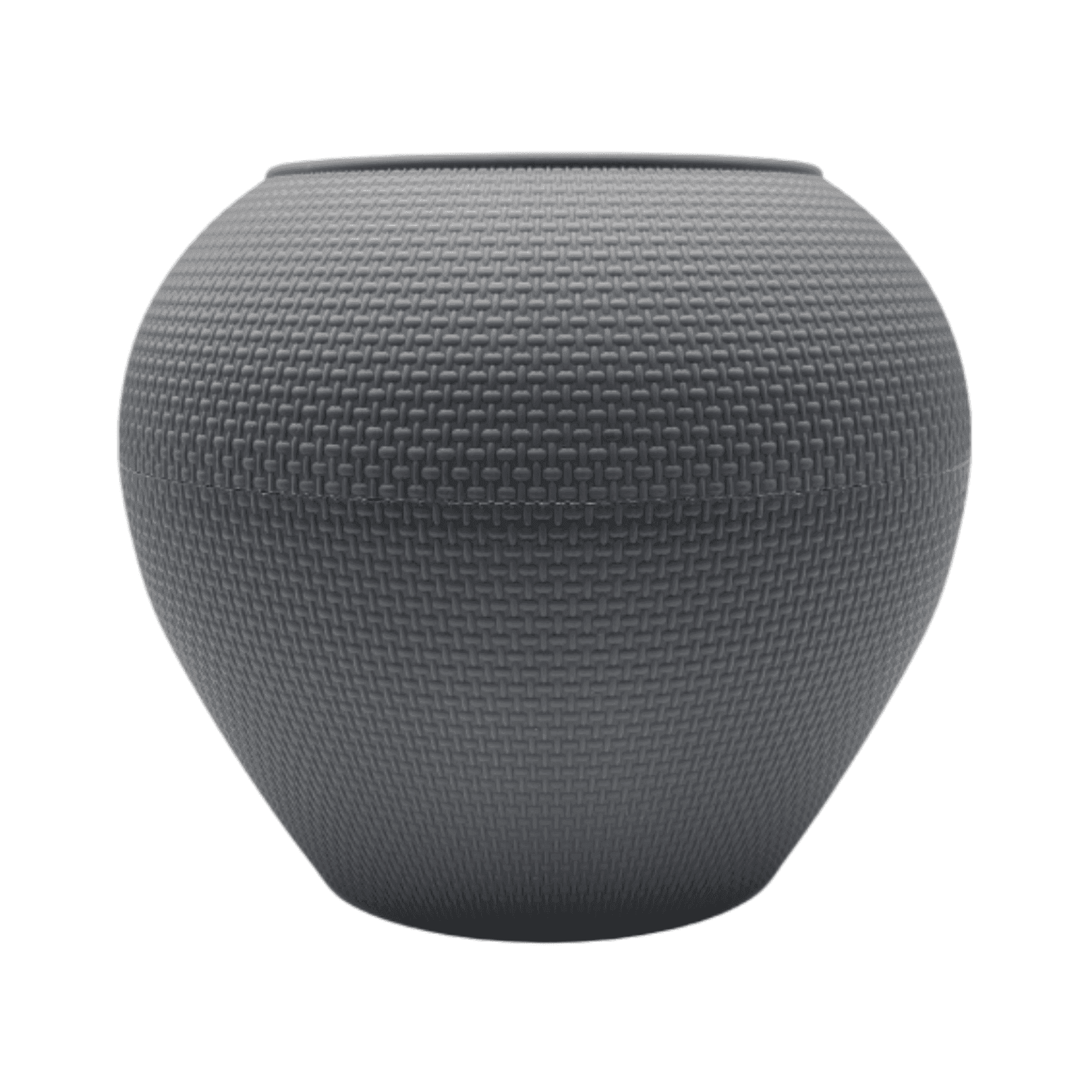 Set 3 Maceteros Plastico Redondo Ovalado Moderno Textura S - Fliperex