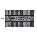 Alfombra Limpiapies Felpudo Alfombra De Entrada Welcome Gris - Fliperex
