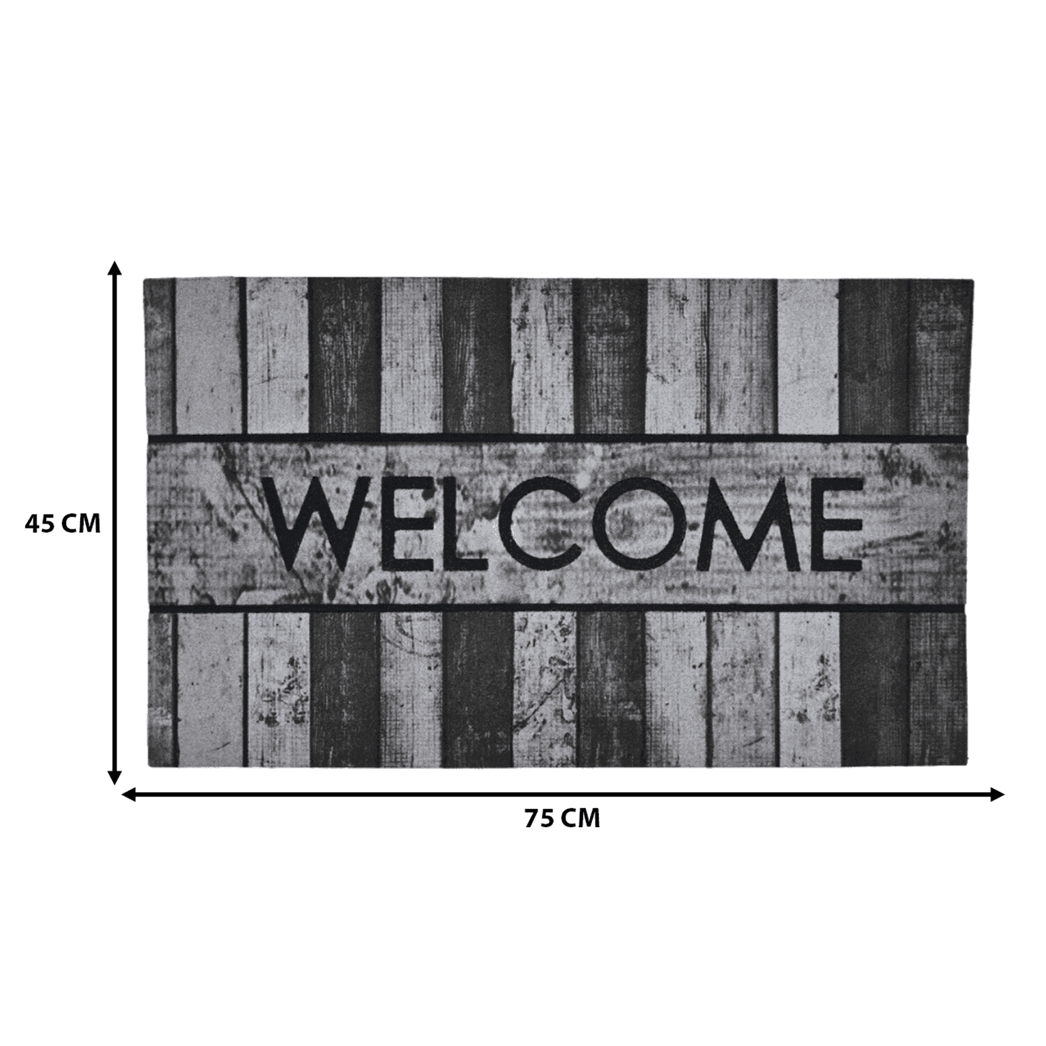 Alfombra Limpiapies Felpudo Alfombra De Entrada Welcome Gris - Fliperex