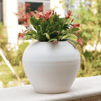 Set 3 Maceteros Plastico Redondo Ovalado Moderno Textura S - Fliperex