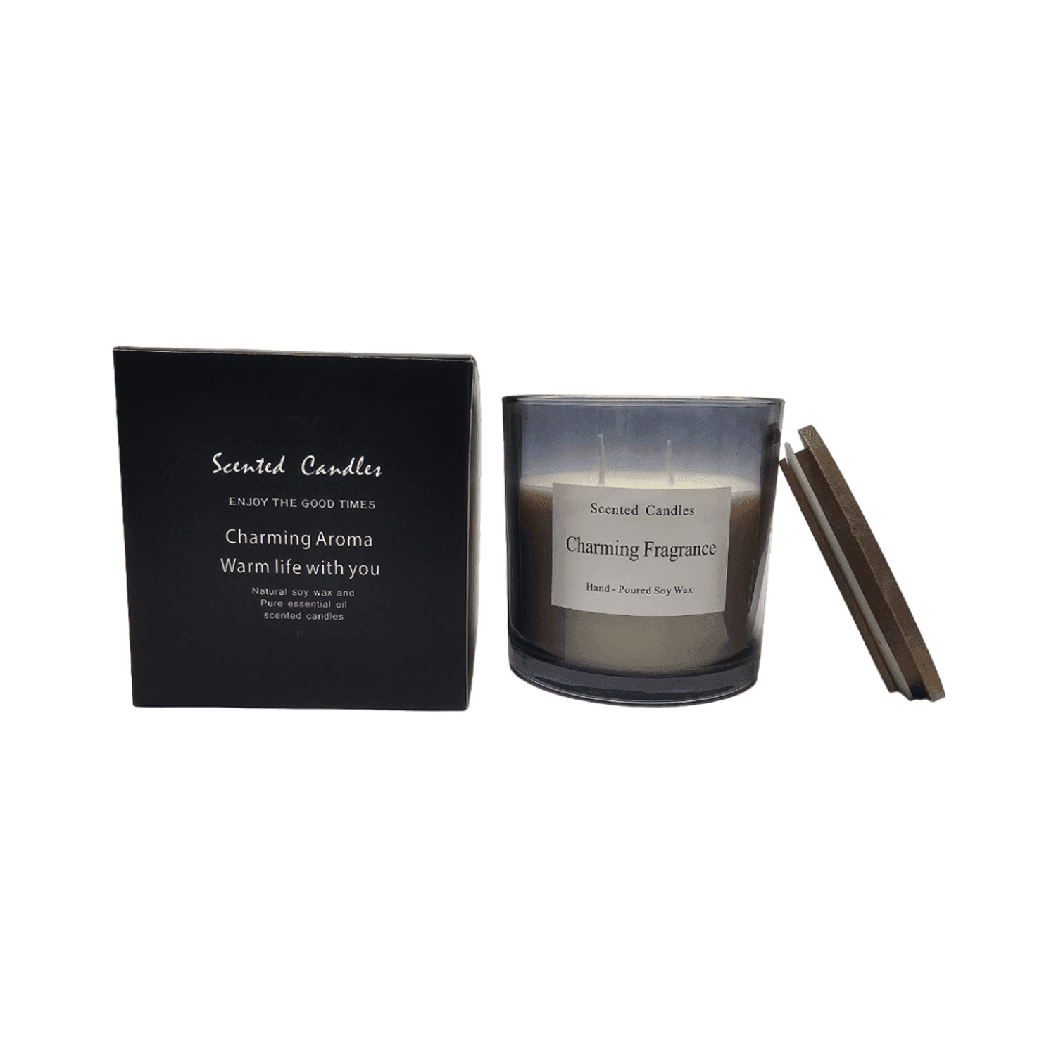 Vela Aromatica Elegante Fragancia Duradera Recipiente Humo - Fliperex