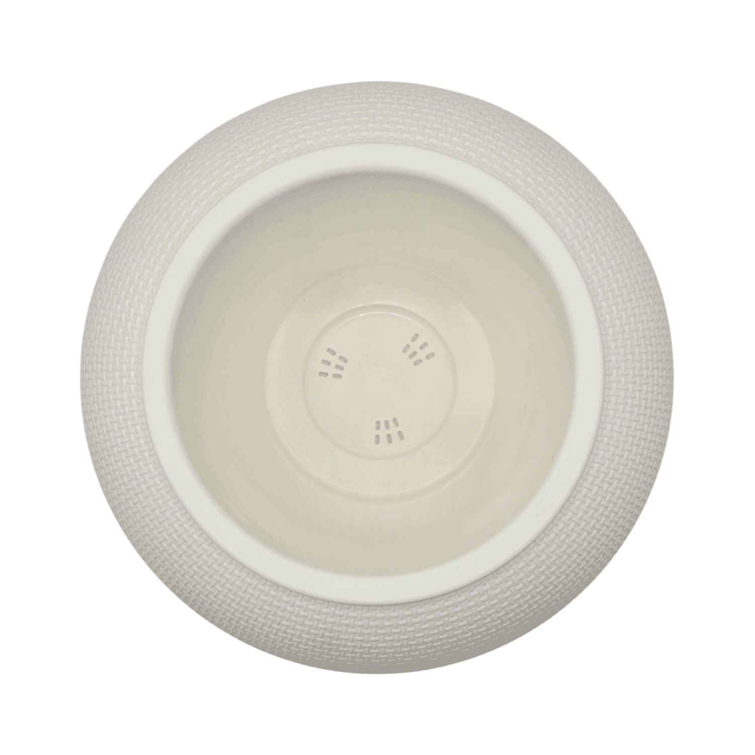 Set 3 Maceteros Plastico Redondo Ovalado Moderno Textura S - Fliperex