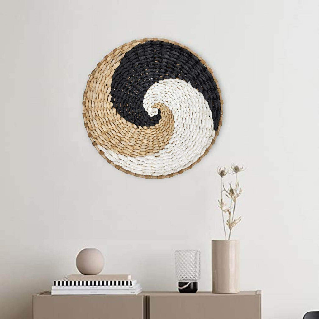 Circulo Decoración De Mimbre Para Pared Casa Terraza Variado - Fliperex