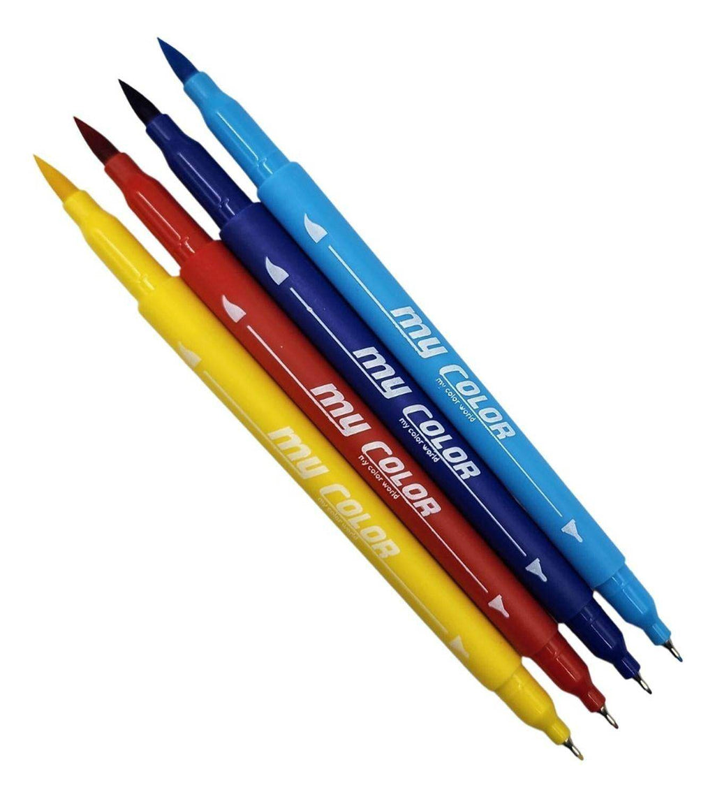 Set Marcadores 18 Lapices Punta Blanda y Punta Fina - Fliperex