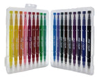 Set Marcadores 18 Lapices Punta Blanda y Punta Fina - Fliperex