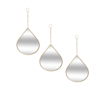 Set 3 Espejos De Pared Para Colgar De Gota Marcos De Espejos - Fliperex