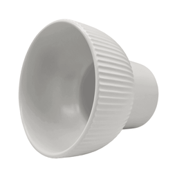 Macetero Maceta De Ceramica Copon Lineas Blanco Mate L - Fliperex
