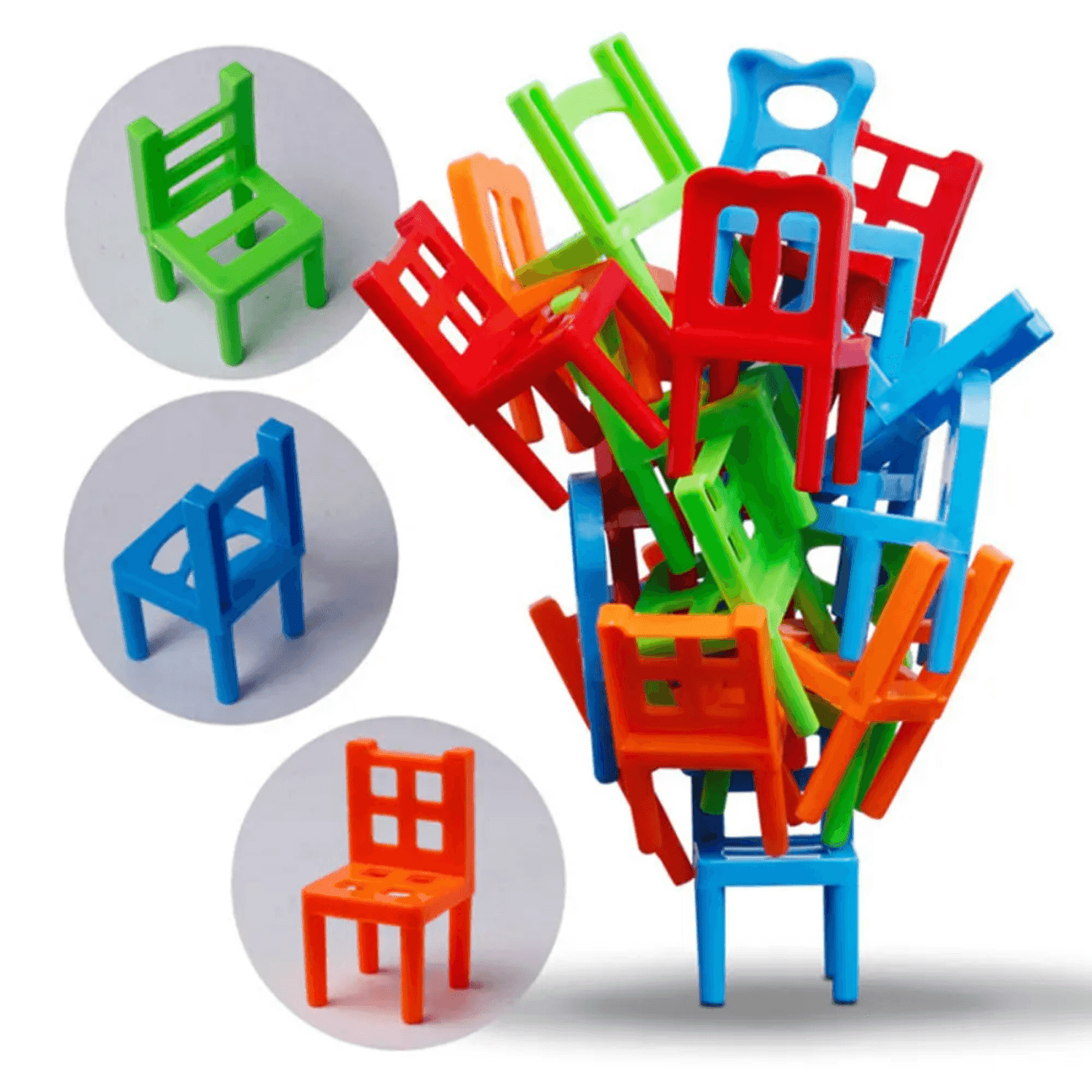 Juego De Mesa Equilibrio De Sillas Entretencion Para Niños - Fliperex