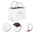 Macetero Florero Maceta Cartera Metálico Frances Le Jardin - Fliperex