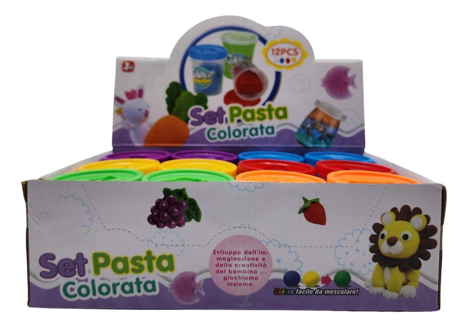 Set De Masas Caja Grande 6 Colores 12 Unidades Plasticina - Fliperex