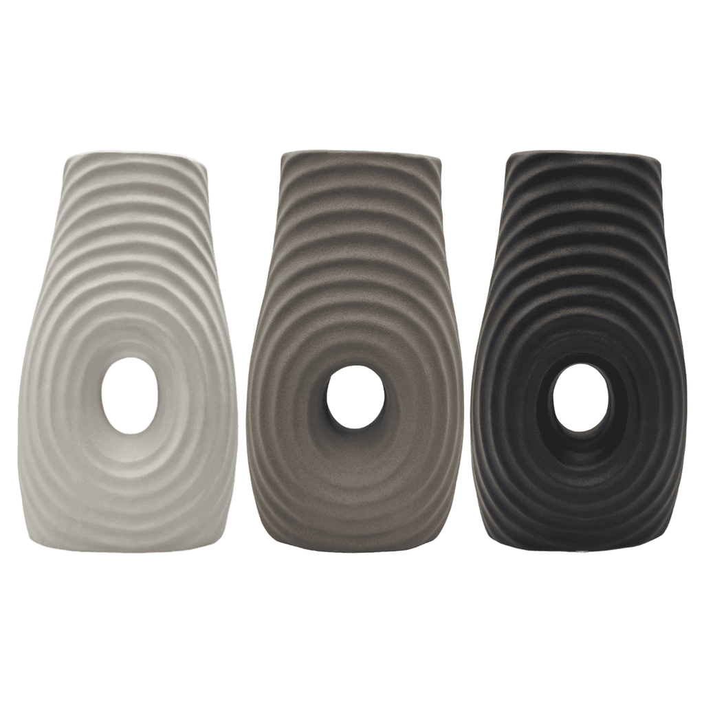 Jarron Florero De Ceramica Fina Decorativo Moderno Cafe - Fliperex