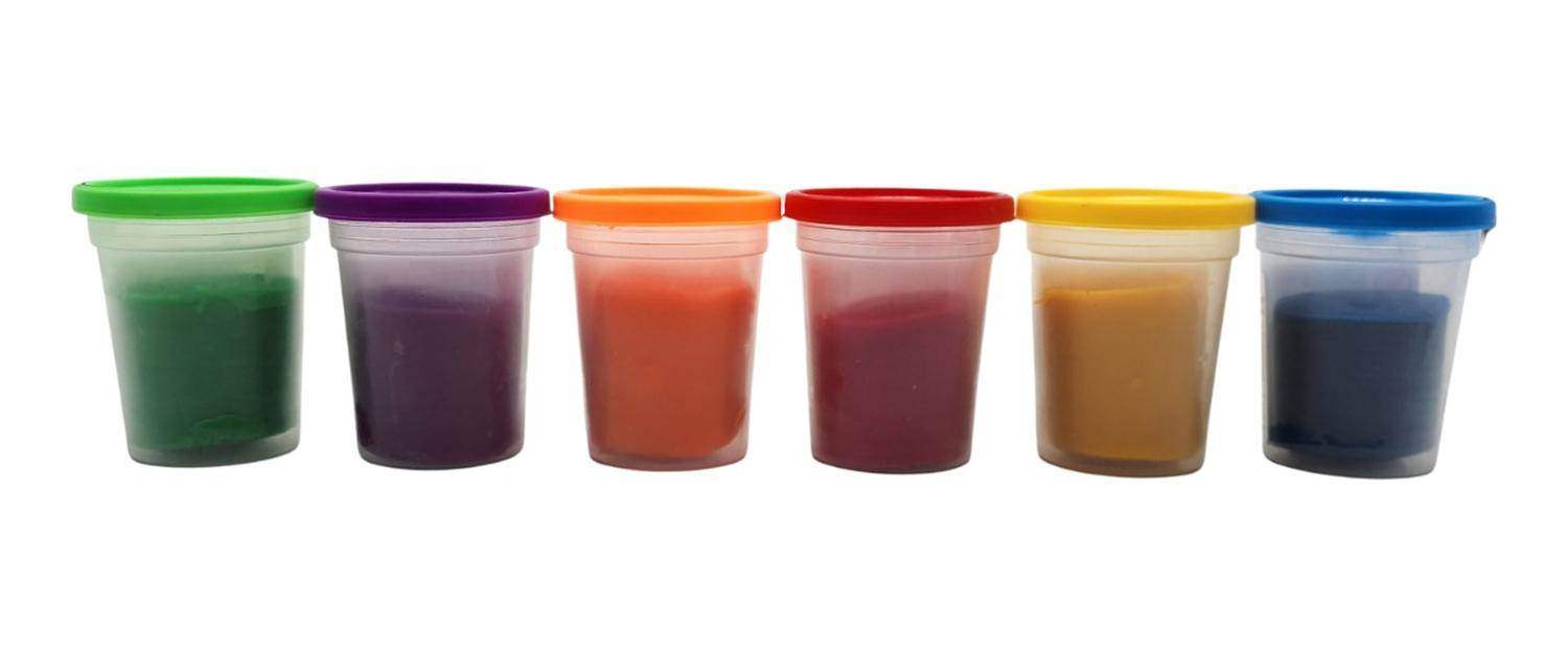 Set De Masas Caja Grande 6 Colores 12 Unidades Plasticina - Fliperex