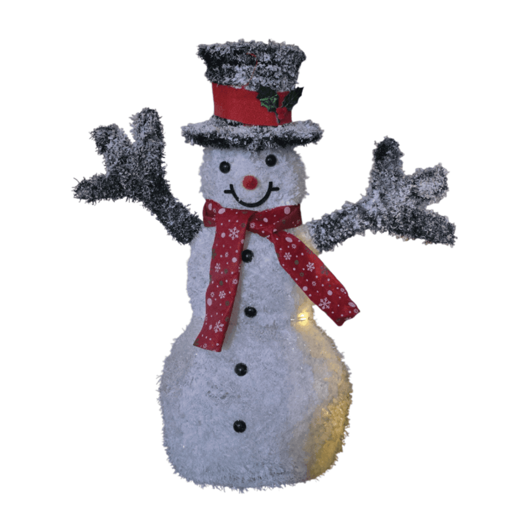 Muñeco De Nieve Navideño De Navidad Luz Led Calida 70 CM - Fliperex