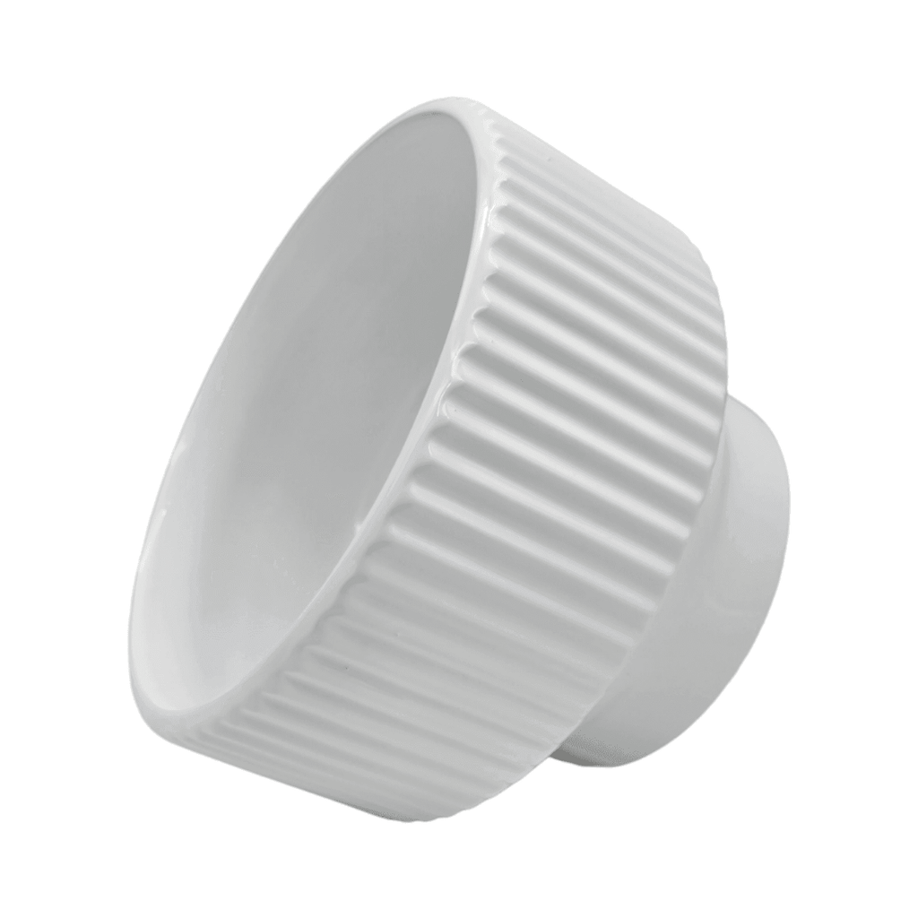 Macetero Maceta De Ceramica Copon Blanco Brillante L - Fliperex