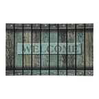 Alfombra Limpiapies Felpudo Alfombra De Entrada Verde Tablas - Fliperex