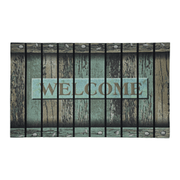 Alfombra Limpiapies Felpudo Alfombra De Entrada Verde Tablas - Fliperex