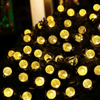 Guirnalda Solar Esfera Bolitas Luces Led Decoracion Jardin - Fliperex