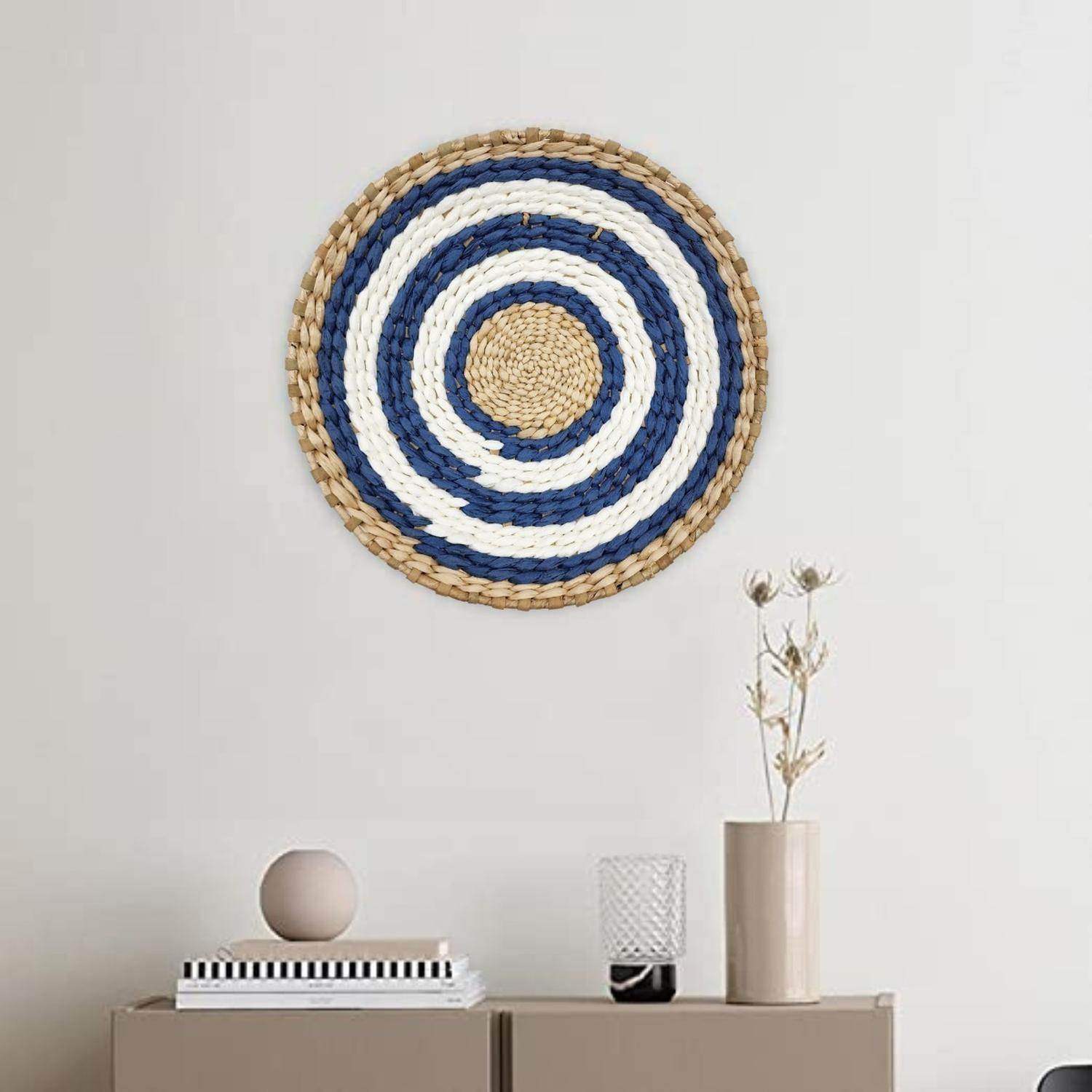 Circulo Decoración De Mimbre Para Pared Casa Terraza Variado - Fliperex