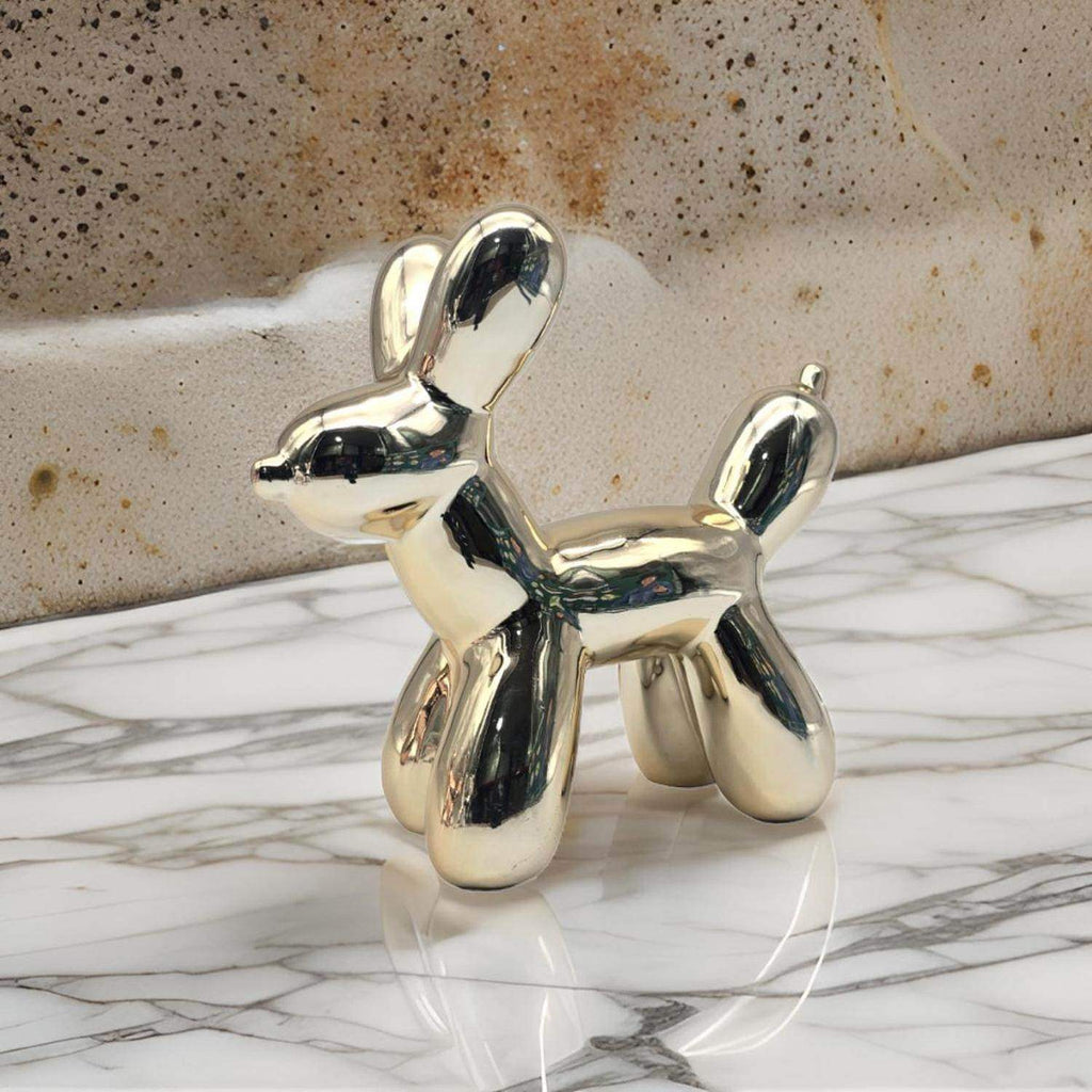 Adorno Perro Mascota Efecto Globo Metalizado Decoracion - Fliperex