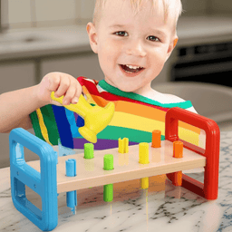 Juego Juguete Martillo Para Golpear Motricidad Para Bebes - Fliperex