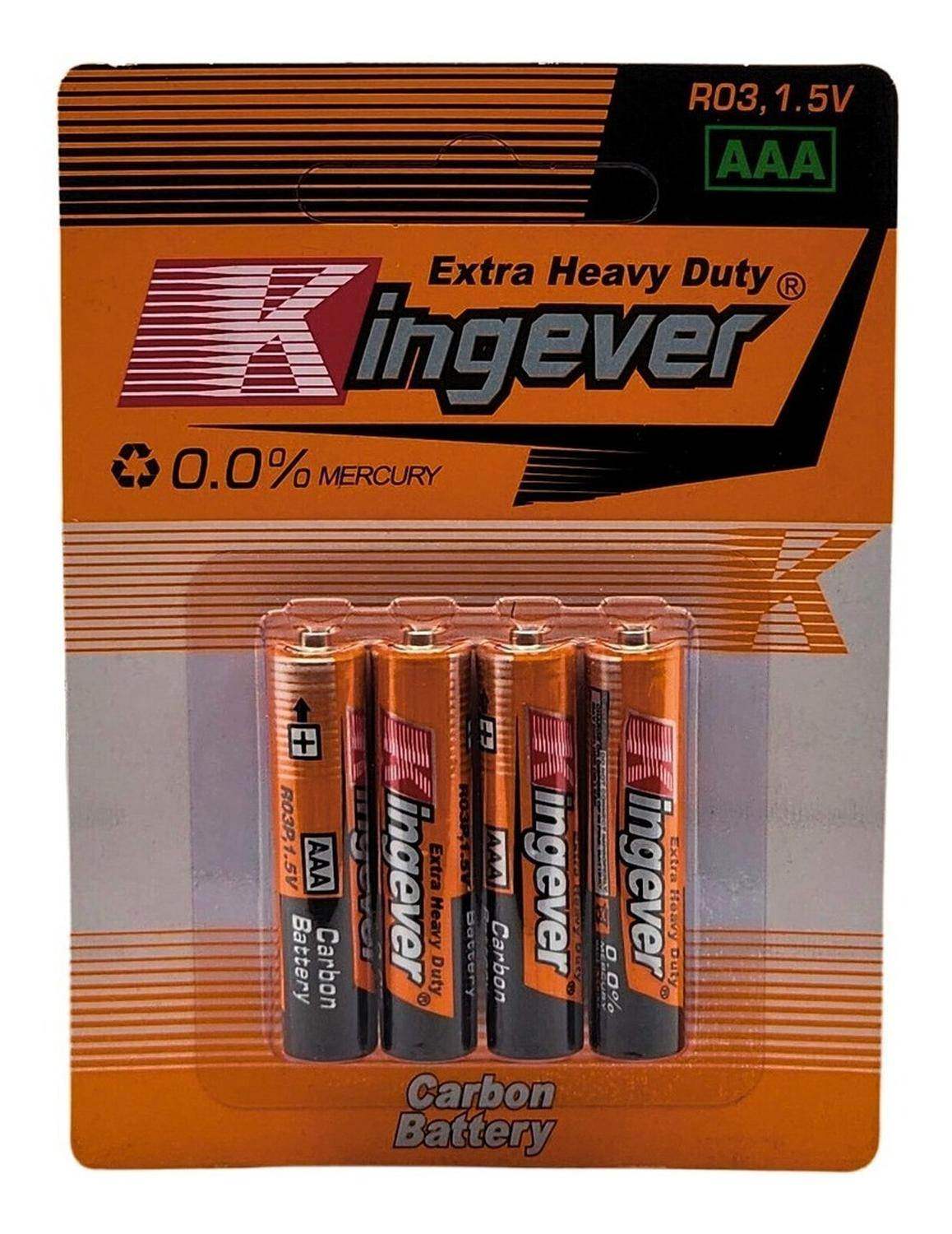 Pack Pilas Triple Aaa Kingever 80 Unidades - Fliperex