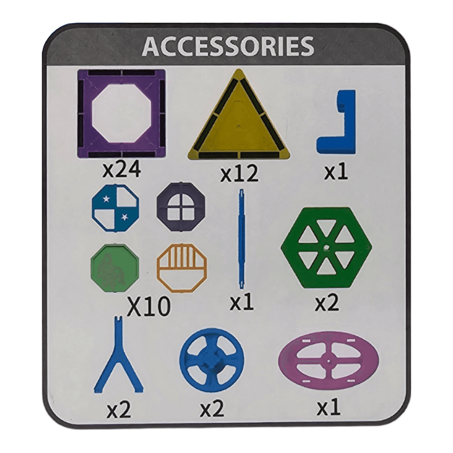 Set De Construccion Magnetico Piezas Magneticas 55 Piezas - Fliperex