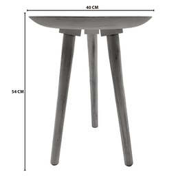 Mesa De Centro Redonda Lateral Salon Mesa Diseño Mandala - Fliperex