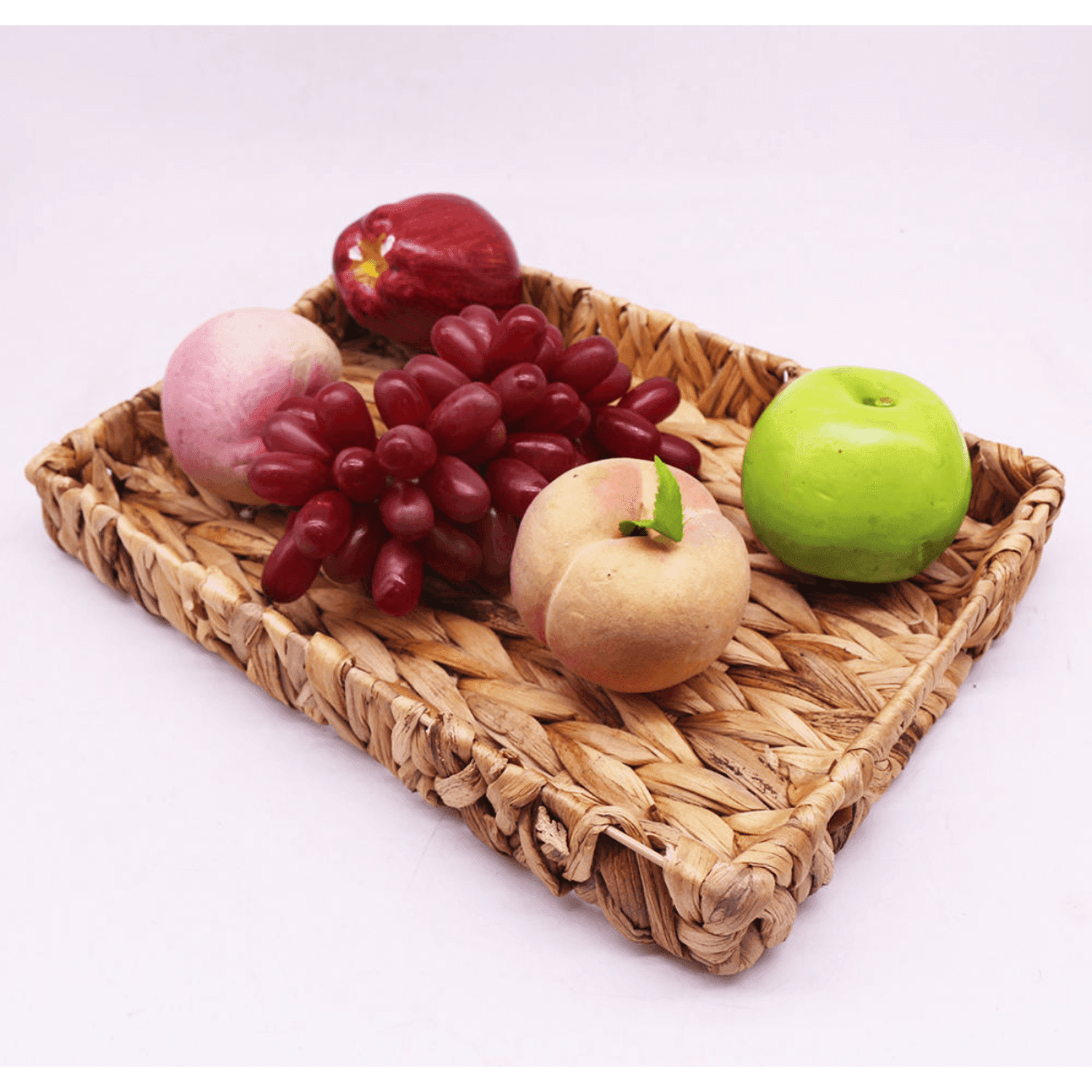 Bandeja Rustica Fibra Natural Rectangular Bandeja Multiuso - Fliperex