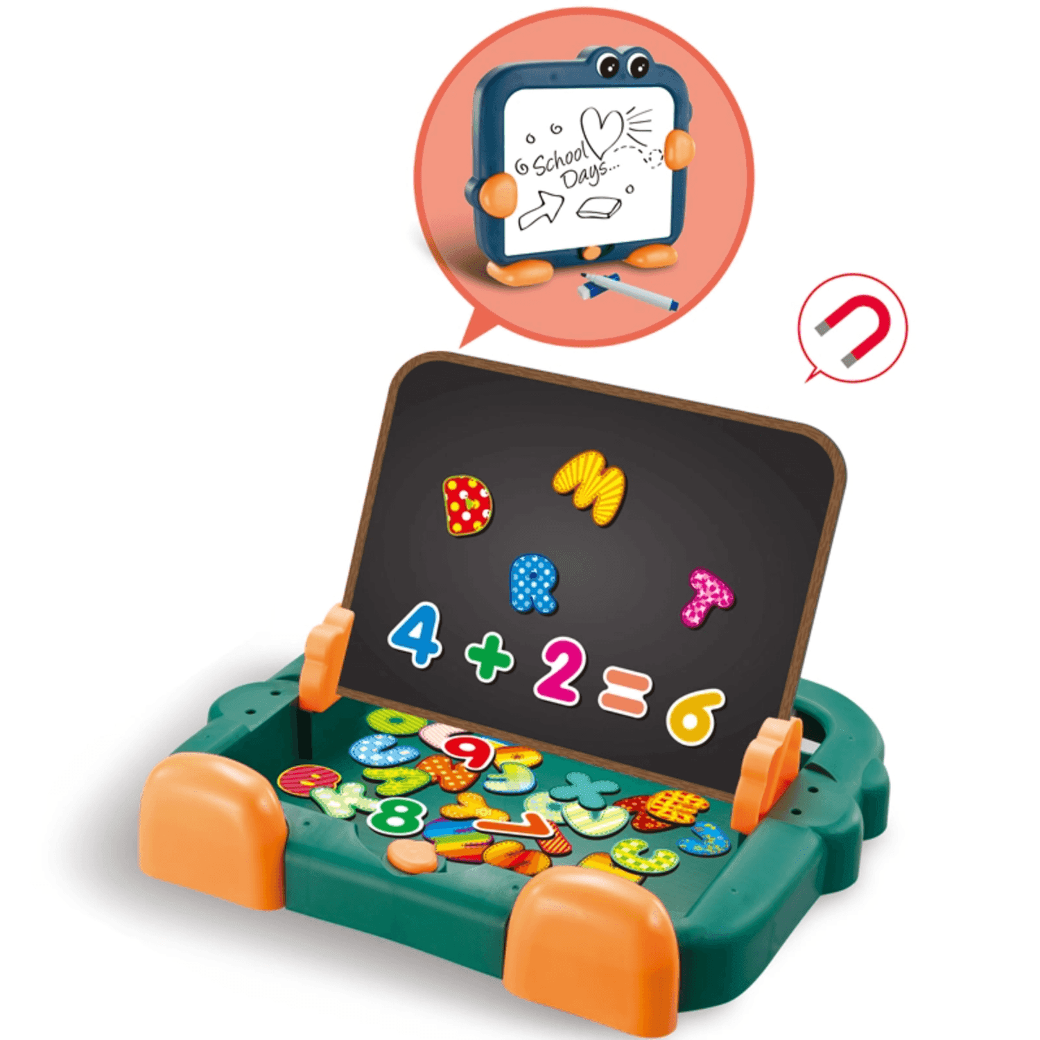 Pizarra Magnetica Puzzle Rompecabezas Tablero Juguete 2 En 1 - Fliperex