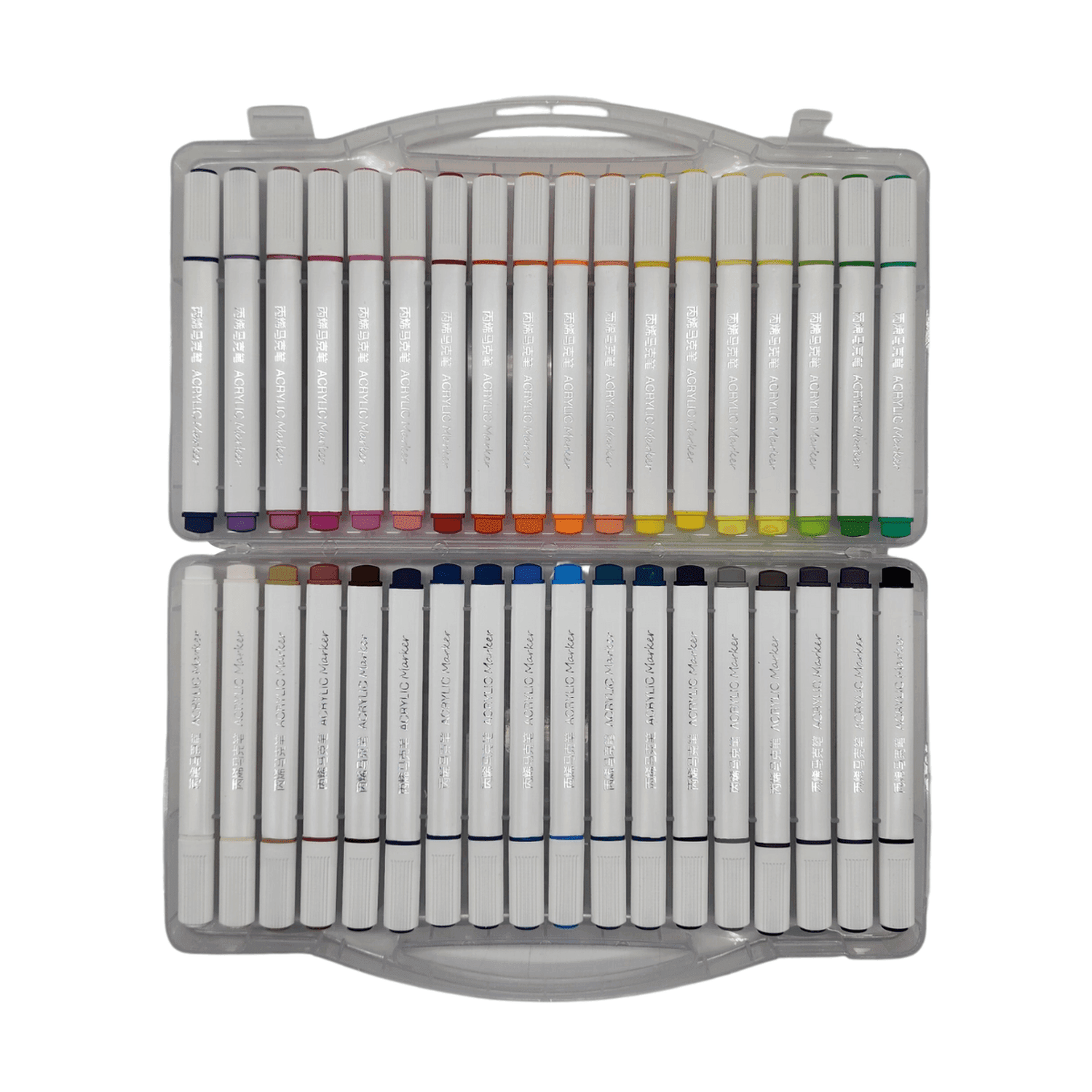 Set Marcadores Acrilicos 36 Lapices Calidad Arte Dibujo - Fliperex