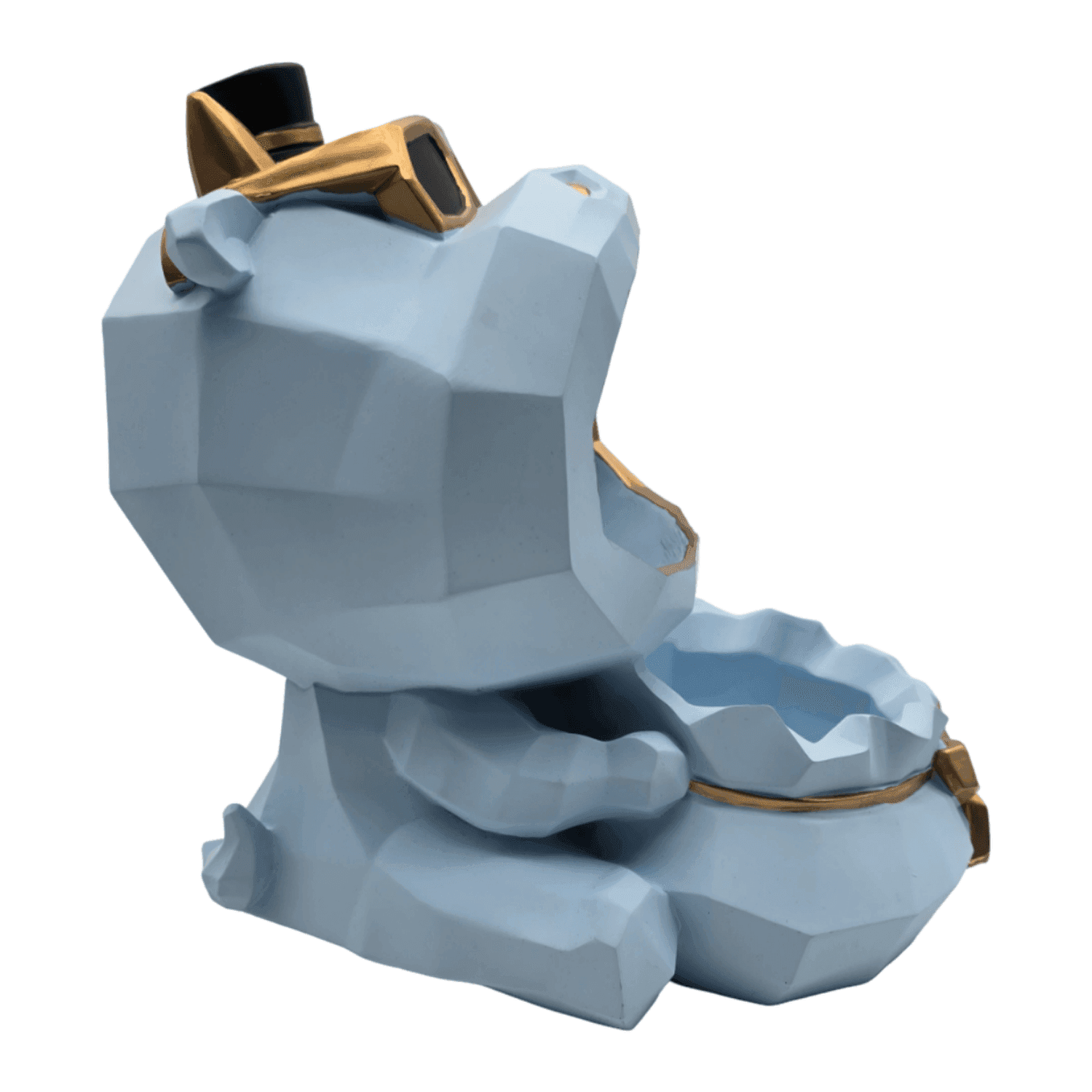 Escultura Decorativa Fortuna Porta Objetos Nordica Celeste - Fliperex