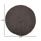 Set 6 Individuales Circulares Trenzados Completo Color Cafe - Fliperex