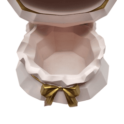 Escultura Decorativa Fortuna Porta Objetos Nordica Rosada - Fliperex