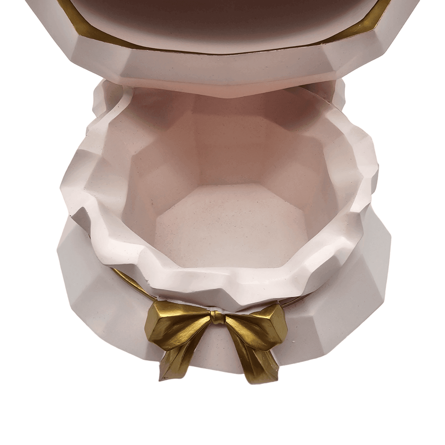 Escultura Decorativa Fortuna Porta Objetos Nordica Rosada - Fliperex