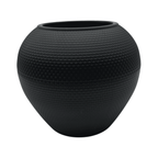 Set 3 Maceteros Plastico Redondo Ovalado Moderno Textura S - Fliperex