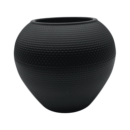 Set 3 Maceteros Plastico Redondo Ovalado Moderno Textura S - Fliperex