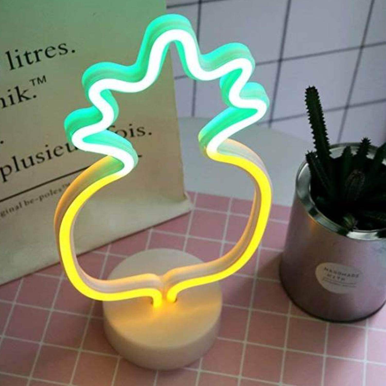 Lampara Neón Led Piña Decoración Todo Ambiente Hogar - Fliperex