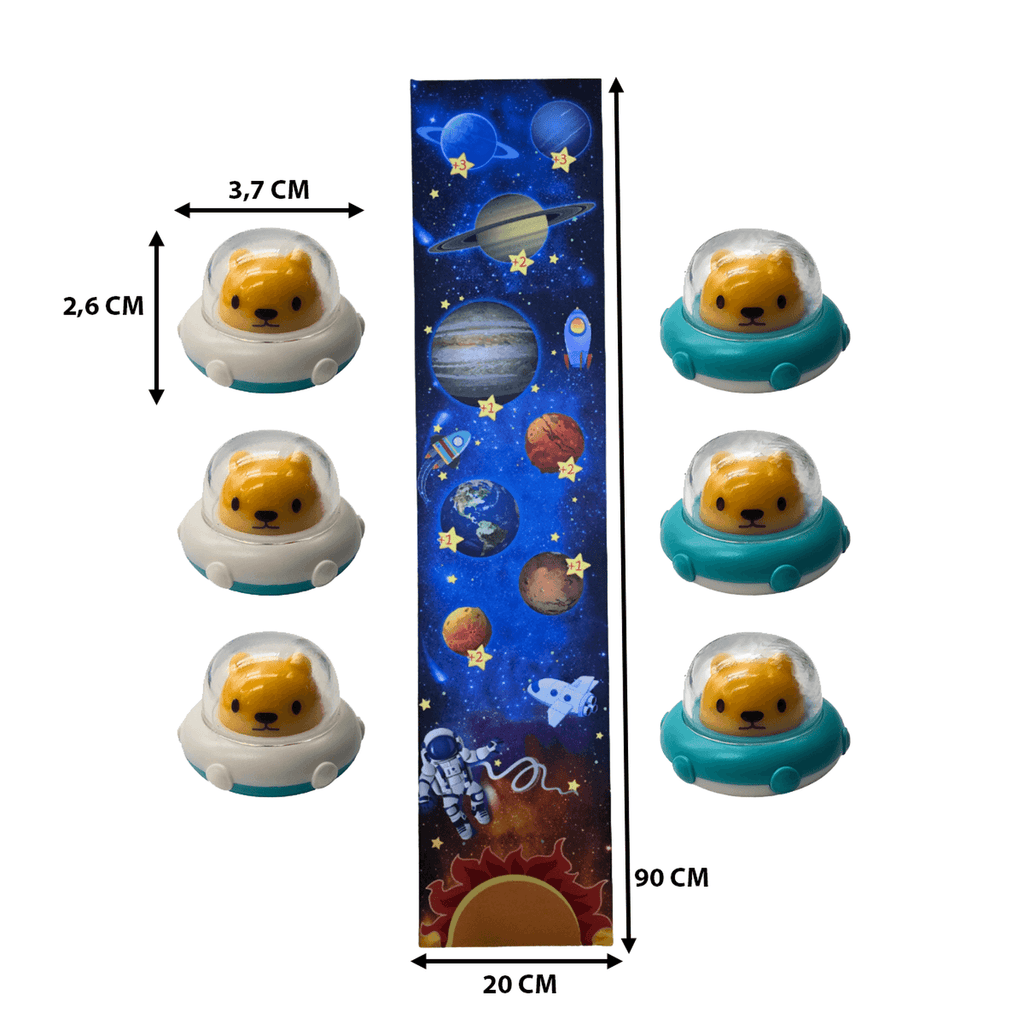 Alfombra De Lanzamiento Con Puntaje Juego Familiar Spacegame - Fliperex