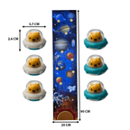 Alfombra De Lanzamiento Con Puntaje Juego Familiar Spacegame - Fliperex