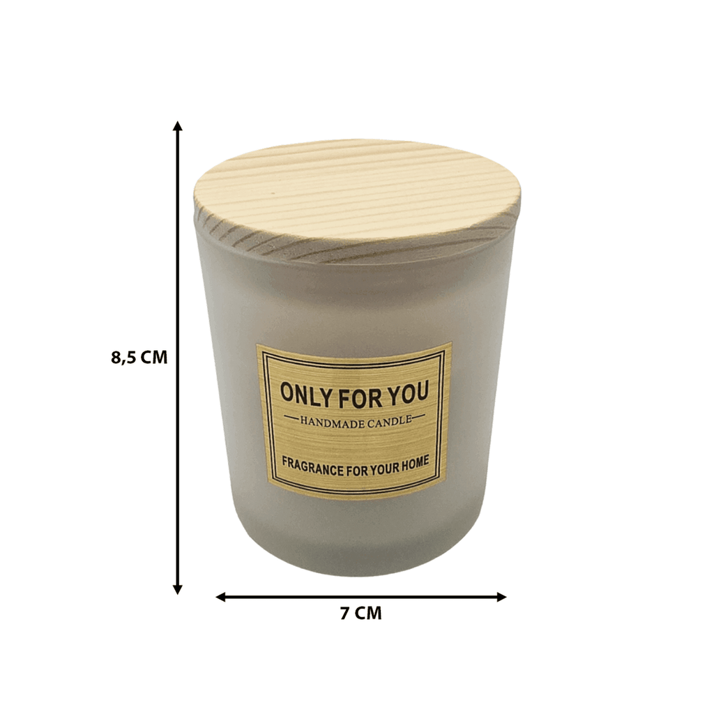 Vela Aromatica Elegante Fragancia Duradera Vaso Blanco - Fliperex