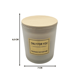 Vela Aromatica Elegante Fragancia Duradera Vaso Blanco - Fliperex