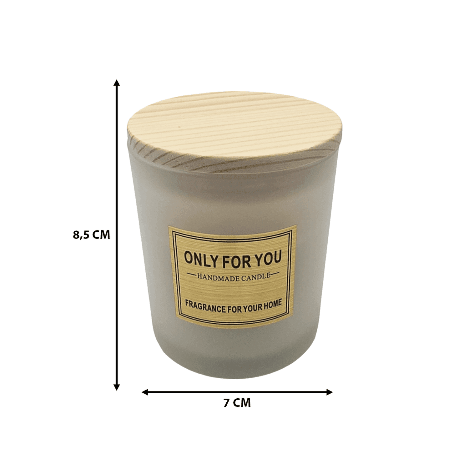 Vela Aromatica Elegante Fragancia Duradera Vaso Blanco - Fliperex