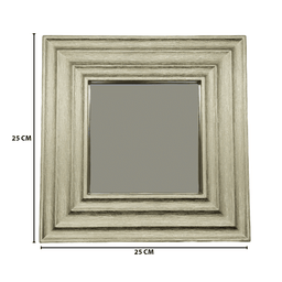 Set 3 Marcos De Espejos Cuadrados Dorados Para Decorar Hogar - Fliperex