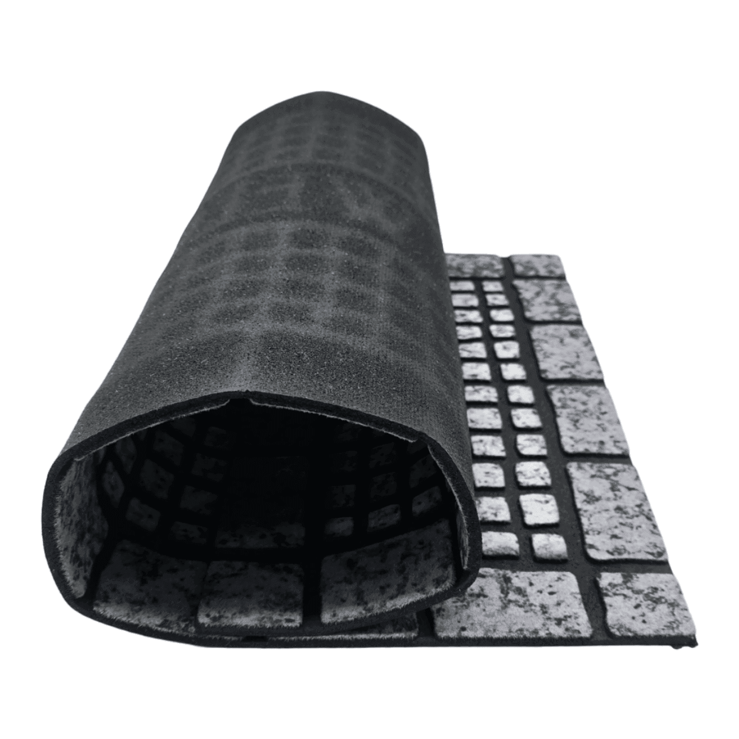 Alfombra Limpiapies Felpudo Alfombra De Entrada Piedras Gris - Fliperex